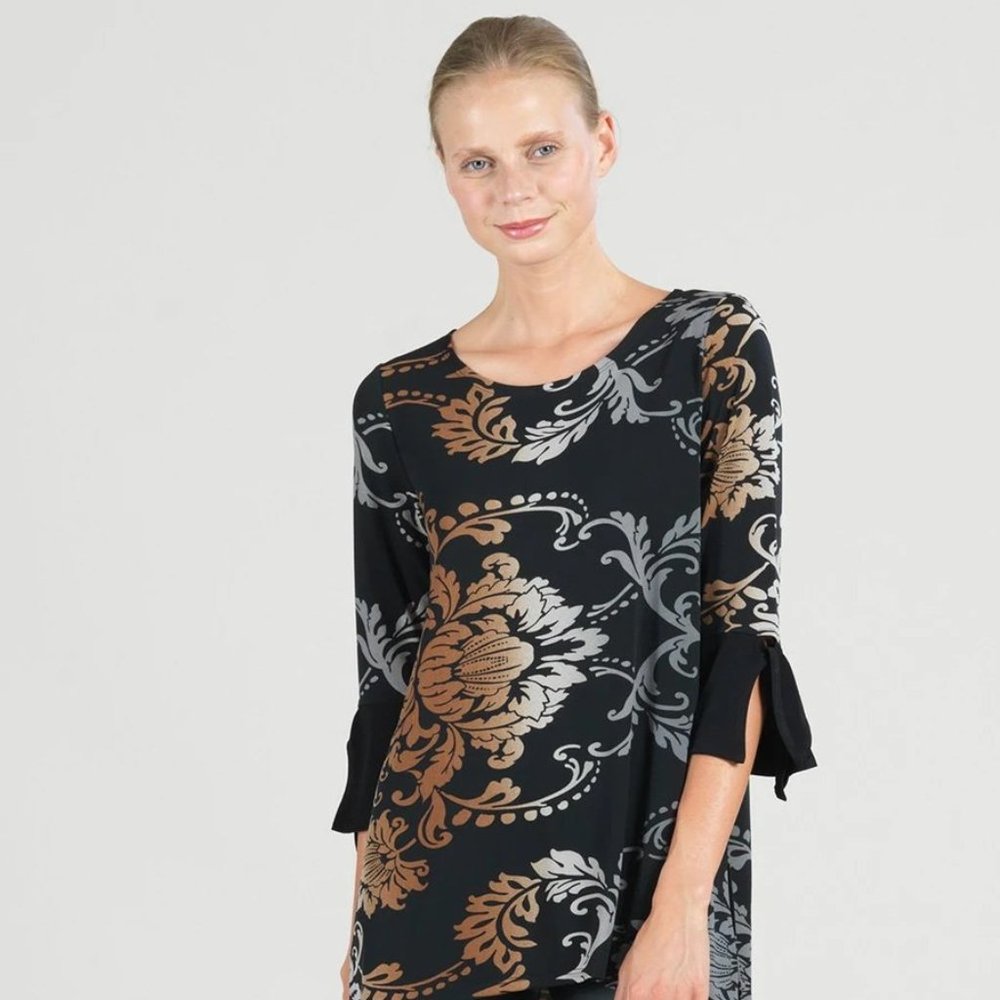 NWT Clara Sunwoo Damask Print Tunic Top